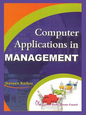 cover image of Computer Applications in Management